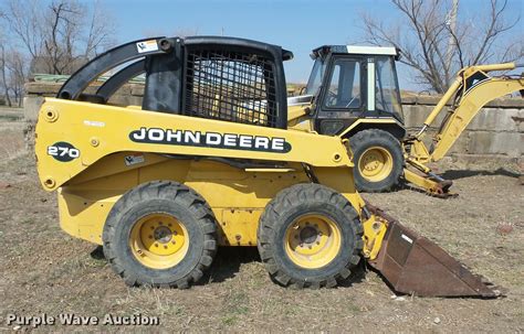 2000 john deere 270 rubber tired skid steer|john deere 270 hydraulic loader.